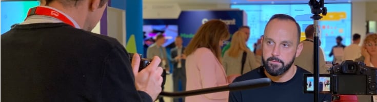 Mario being interviewed at the AWS Transformation Day London - September 2019 Mario being interviewed at the AWS Transformation Day London - September 2019